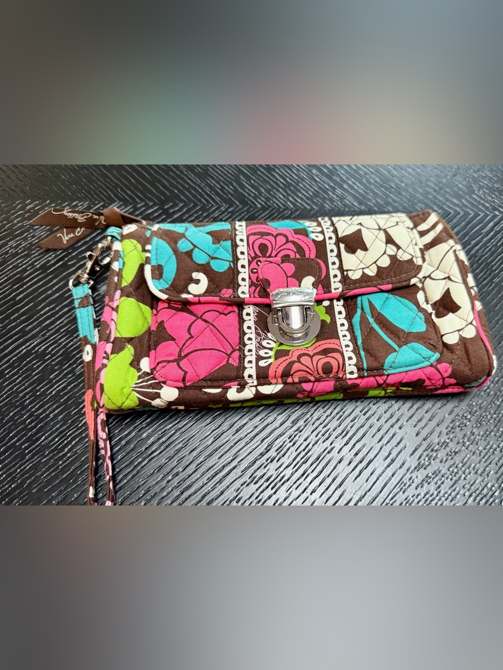 Vera Bradley Floral Quilted Wristlet